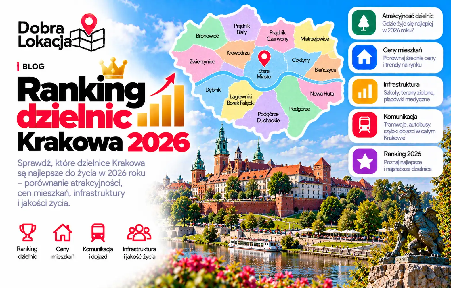 Ranking dzielnic Krakowa 2026
