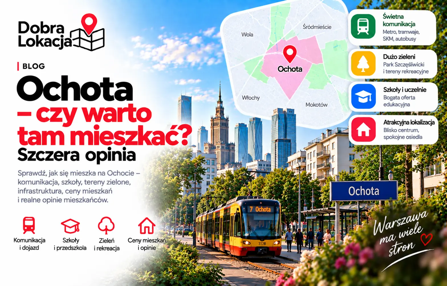 Ochota – czy warto mieszkać? Kameralna dzielnica w sercu Warszawy