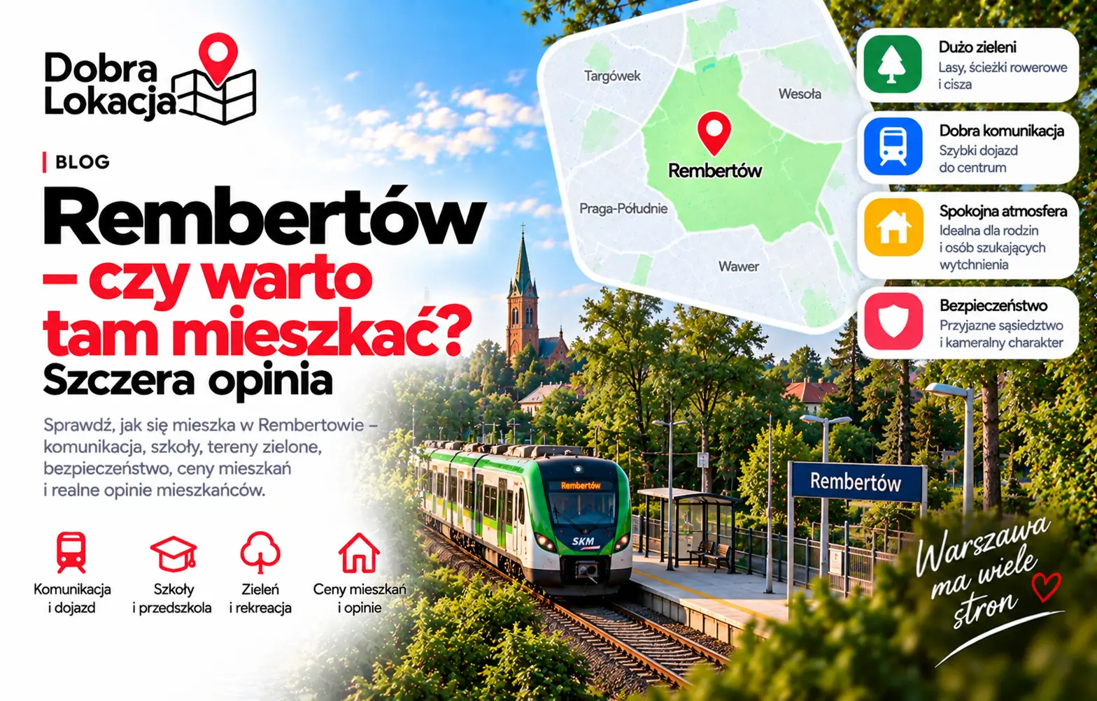 Rembertów – czy warto mieszkać? Opinia o dzielnicy