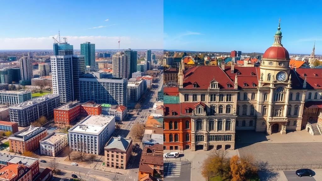 Porównanie dwóch dzielnic - nowoczesnej i historycznej