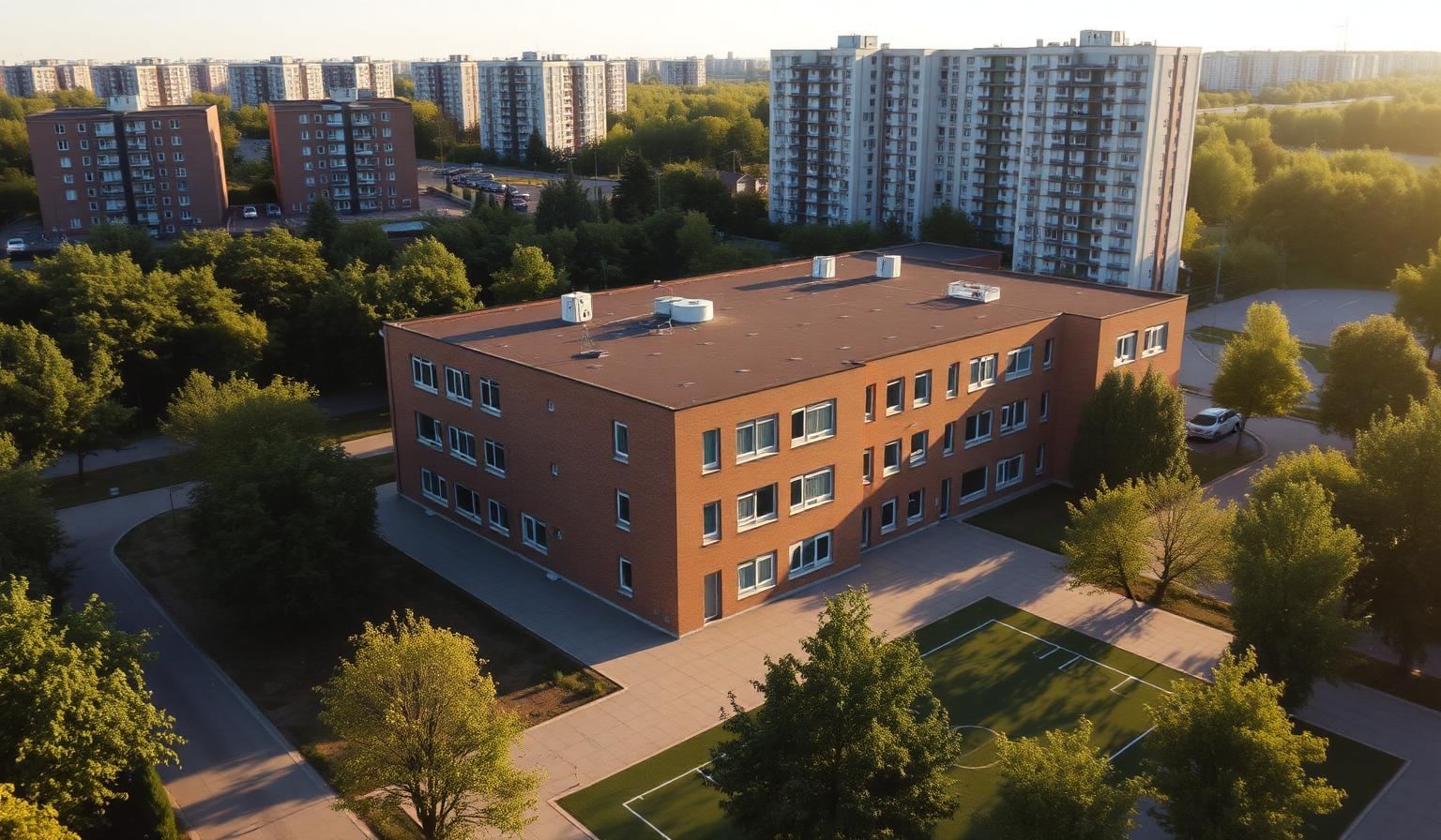 Карта начальных школ Варшавы с рейтингом 2024