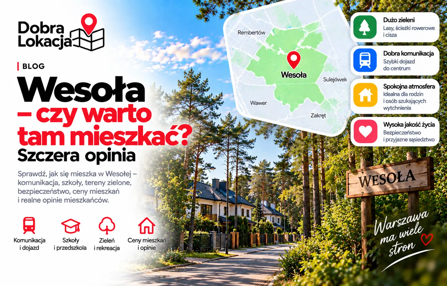 Wesoła – czy warto mieszkać? Podmiejski spokój na obrzeżach Warszawy